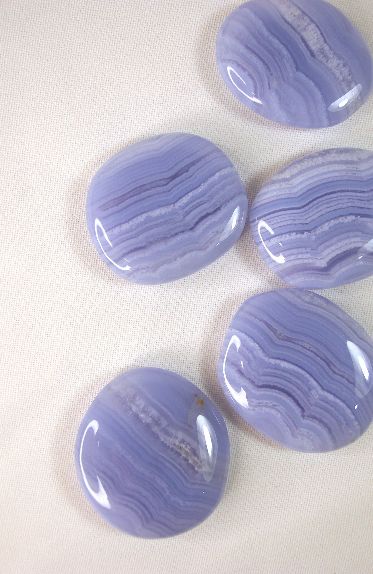 Blue Lace Agate Palmstone